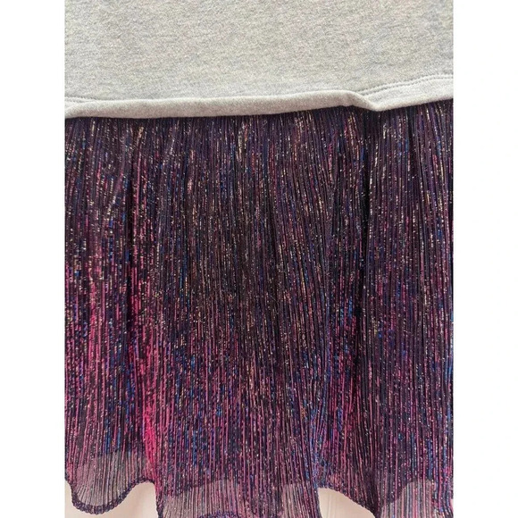 Dress girls gap size 4T grey and purple sparkles - Picture 2 of 2